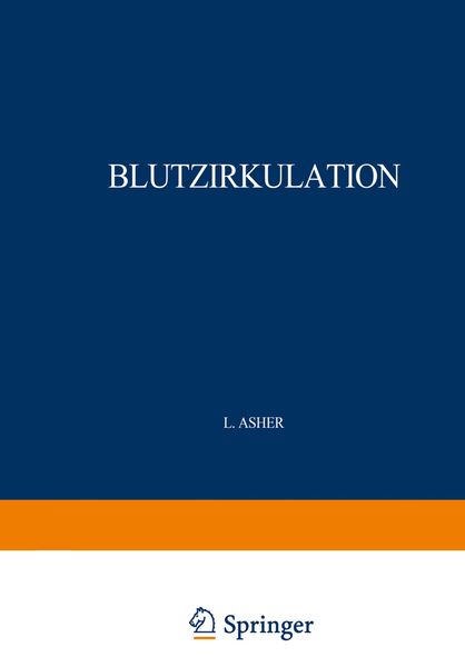 Produktbild: Blutzirkulation. 2 Teile. 1926/27
