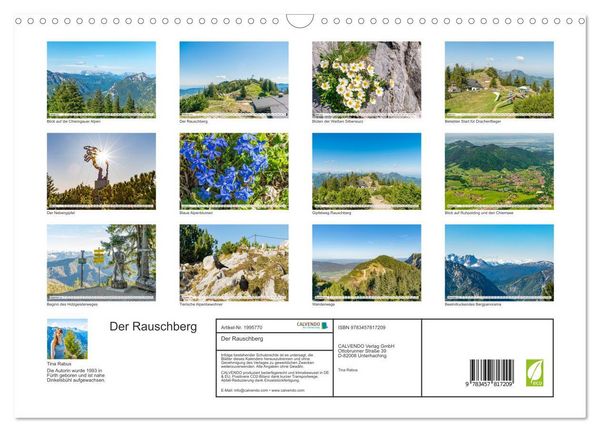 Produktbild: Der Rauschberg (Wandkalender 2026 DIN A3 quer), CALVENDO Monatskalender