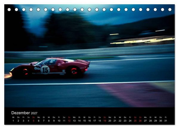 Produktbild: Vintage Racing, historischer Motorsport (Tischkalender 2027 DIN A5 quer), CALVENDO Monatskalender