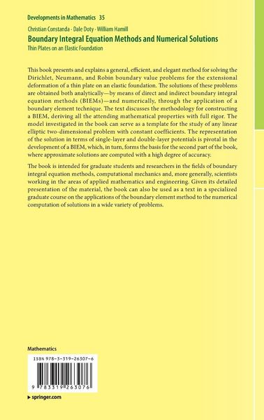 Produktbild: Boundary Integral Equation Methods and Numerical Solutions