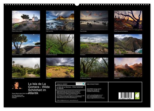Produktbild: La Isla de La Gomera - Wilde Sch&ouml;nheit im Atlantik (hochwertiger Premium Wandkalender 2026 DIN A2 quer), Kunstdruck in Hochglanz