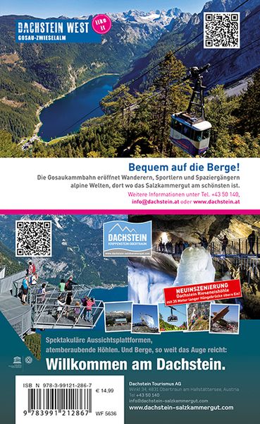Produktbild: KOMPASS Wanderf&uuml;hrer Dachstein-Rundwanderweg, 8 Etappen mit Extra-Tourenkarte