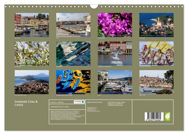 Produktbild: Inselwelt Cres & Losinj (Wandkalender 2026 DIN A3 quer), CALVENDO Monatskalender