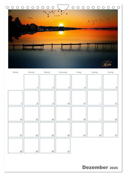 Produktbild: Am Steinhuder Meer / Planer (Wandkalender 2026 DIN A4 hoch), CALVENDO Monatskalender