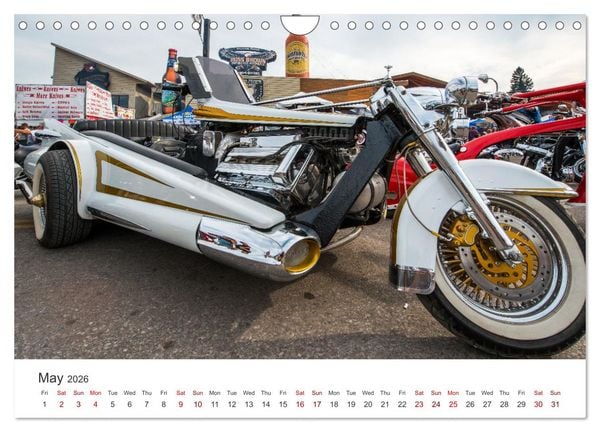Produktbild: Sturgis - The most famous motorcycle rally in the world (Wall Calendar 2026 DIN A4 landscape), CALVENDO 12 Month Wall Calendar