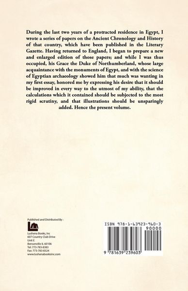 Produktbild: Hor&aelig; &AElig;gyptiac&aelig; Or, the Chronology of Ancient Egypt Discovered From Astronomical and Hieroglyphic Records Upon Its Monuments