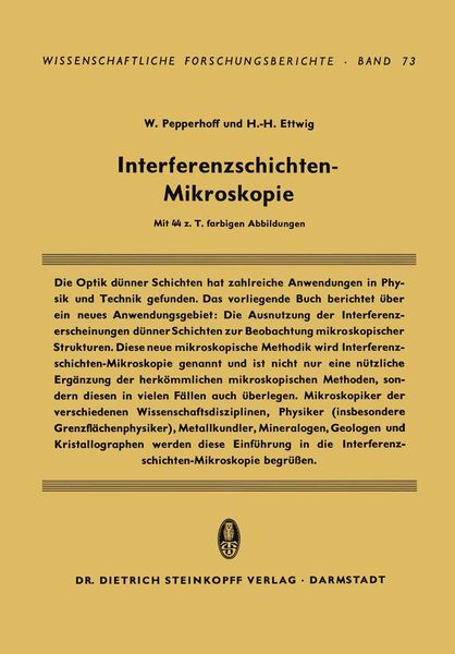 Produktbild: Interferenzschichten-Mikroskopie