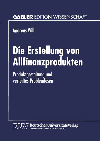 Produktbild: Die Erstellung von Allfinanzprodukten