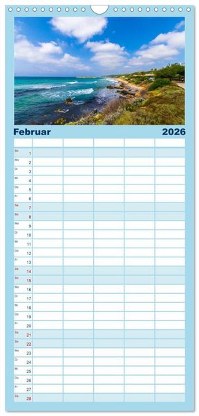 Produktbild: Familienplaner 2026 - Menorca - die kleine Schwester von Mallorca mit 5 Spalten (Wandkalender, 21 x 45 cm) CALVENDO