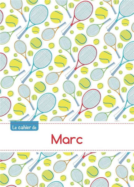 Produktbild: Cahier marc seyes,96p,a5 tennis