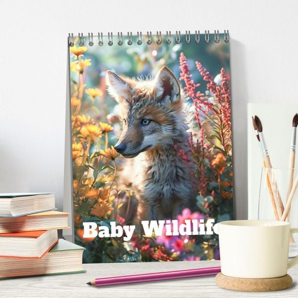 Produktbild: Baby Wildlife (Desk Calendar 2026 DIN A5 portrait), CALVENDO 12 Month DeskCalendar
