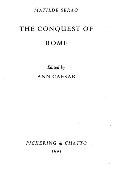 Produktbild: The Conquest of Rome by Matilde Serao