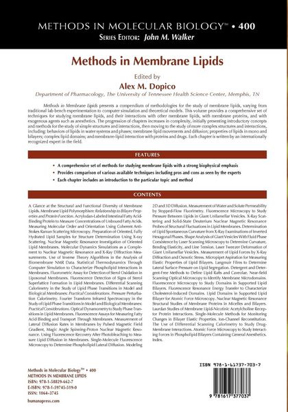 Produktbild: Methods in Membrane Lipids
