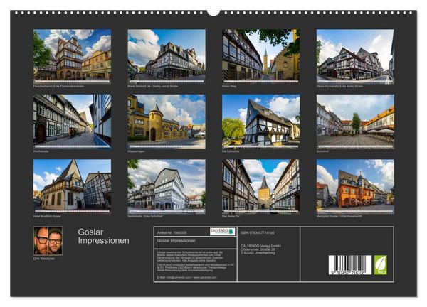 Produktbild: Goslar Impressionen (hochwertiger Premium Wandkalender 2026 DIN A2 quer), Kunstdruck in Hochglanz