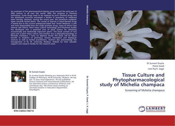 Produktbild: Tissue Culture and Phytopharmacological study of Michelia champaca