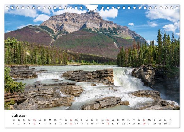 Produktbild: Fernweh Kanada - Naturerlebnis Rocky Mountains (Wandkalender 2026 DIN A4 quer), CALVENDO Monatskalender