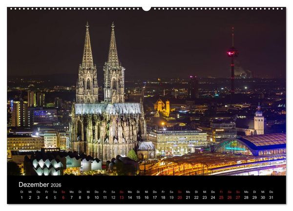 Produktbild: K&ouml;lner - Blickwinkel (hochwertiger Premium Wandkalender 2026 DIN A2 quer), Kunstdruck in Hochglanz