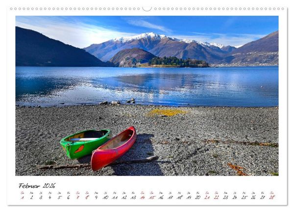 Produktbild: Der sch&ouml;ne Norden des Lago di Como (Wandkalender 2026 DIN A2 quer), CALVENDO Monatskalender