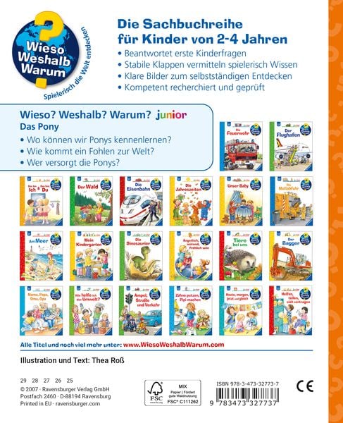 Das Pony / Wieso? Weshalb? Warum? Junior Bd. 20