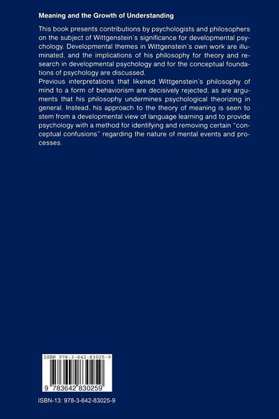 Produktbild: Meaning and the Growth of Understanding