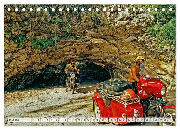 Produktbild: Ein Abenteuer per Motorrad - DIE TRANSAMAZONICA (Tischkalender 2026 DIN A5 quer), CALVENDO Monatskalender
