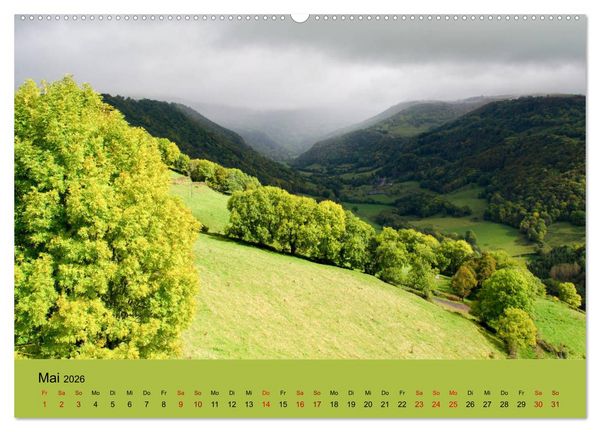Produktbild: Naturparadies Auvergne (Wandkalender 2026 DIN A2 quer), CALVENDO Monatskalender