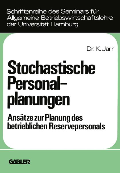 Produktbild: Stochastische Personalplanungen
