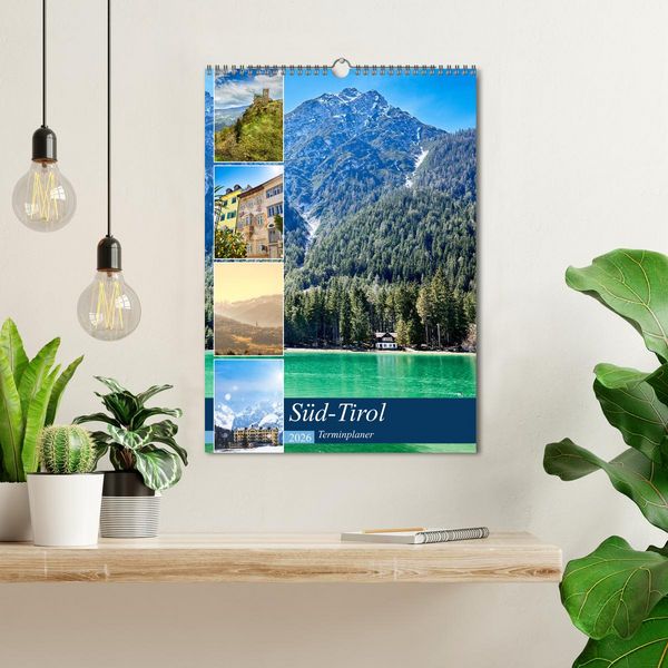 Produktbild: S&uuml;d-Tirol Terminplaner (Wandkalender 2026 DIN A3 hoch), CALVENDO Monatskalender