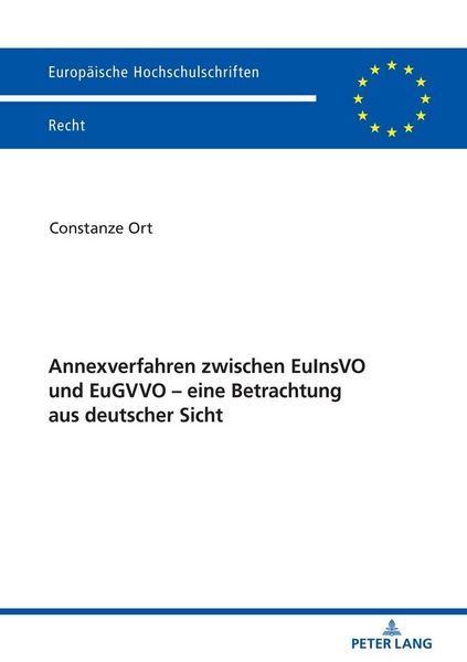 Produktbild: Annexverfahren zwischen EuInsVO und EuGVVO &ndash; eine Betrachtung aus deutscher Sicht