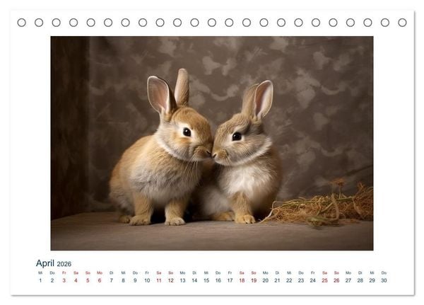 Produktbild: Unzertrennlich (Tischkalender 2026 DIN A5 quer), CALVENDO Monatskalender
