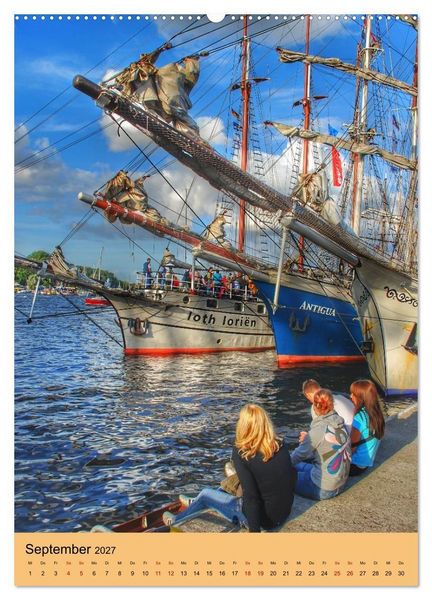 Produktbild: SAIL Rostock-Warnem&uuml;nde. Du bist so sch&ouml;n (Wandkalender 2027 DIN A2 hoch), CALVENDO Monatskalender