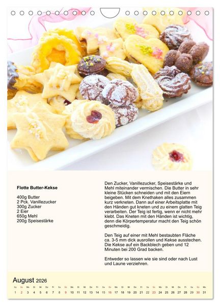 Produktbild: Pl&auml;tzchen. Kekse f&uuml;r das ganze Jahr! (Wandkalender 2026 DIN A4 hoch), CALVENDO Monatskalender