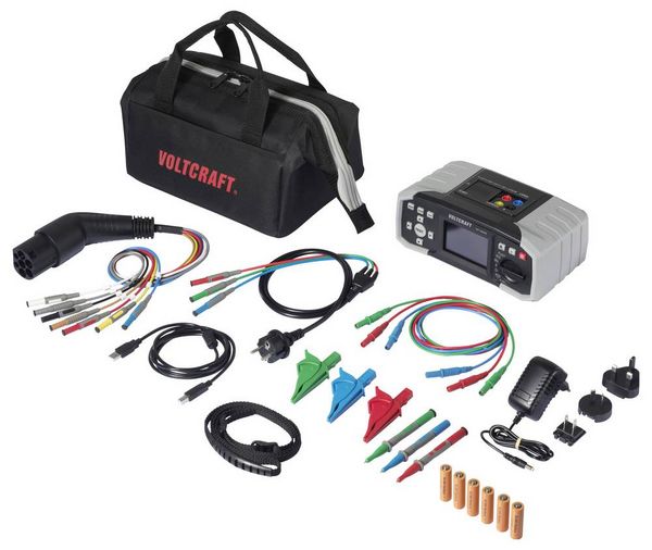 Produktbild: VOLTCRAFT IST 3000E Installationstester-Set mit aktivem EVSE Testkabel VDE-Norm 0100, 0100-600, 0105-100, EN 61557, Messwertspeicher