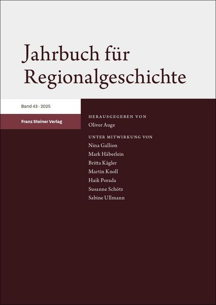 Produktbild: Jahrbuch f&uuml;r Regionalgeschichte 43 (2025)