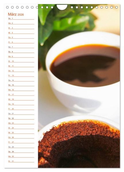 Produktbild: K&ouml;stliche Kaffeespezialit&auml;ten (Wandkalender 2026 DIN A4 hoch), CALVENDO Monatskalender