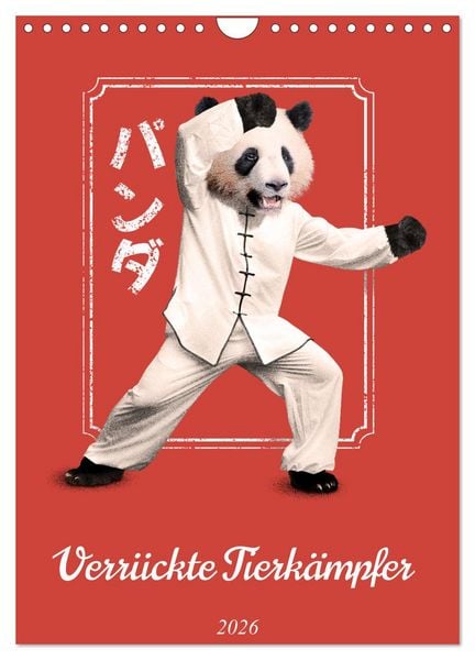 Verrückte Tier Kämpfer (Wandkalender 2026 DIN A4 hoch), CALVENDO Monatskalender