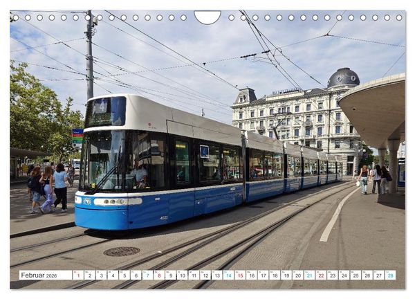 Produktbild: Die Z&uuml;rcher Tram (Wandkalender 2026 DIN A4 quer), CALVENDO Monatskalender