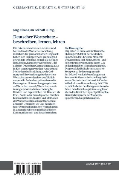 Produktbild: Deutscher Wortschatz &ndash; beschreiben, lernen, lehren
