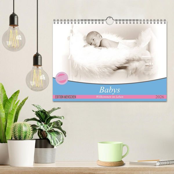 Produktbild: Babys - Willkommen im Leben (Wandkalender 2026 DIN A4 quer), CALVENDO Monatskalender