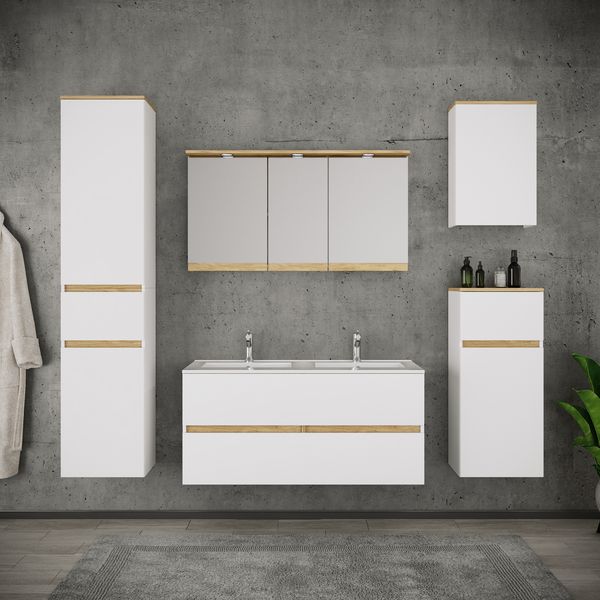 Produktbild: 4 tlg. Badm&ouml;bel-Set mit Waschbecken Cosila-I 81 cm