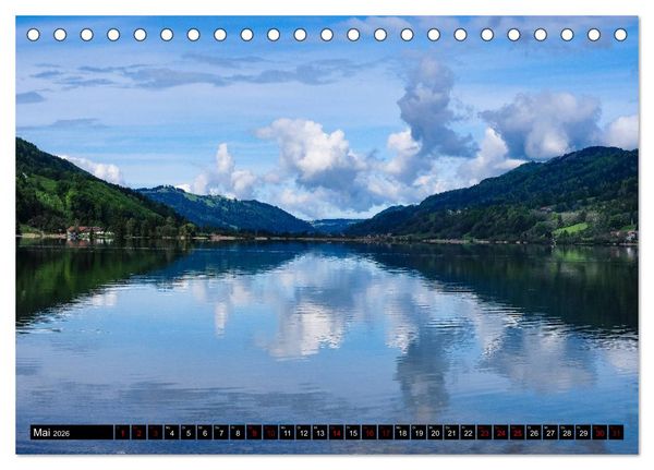 Produktbild: Ausflugsziele rund um Isny (Tischkalender 2026 DIN A5 quer), CALVENDO Monatskalender