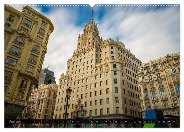 Produktbild: Metropole Madrid (Wandkalender 2026 DIN A2 quer), CALVENDO Monatskalender