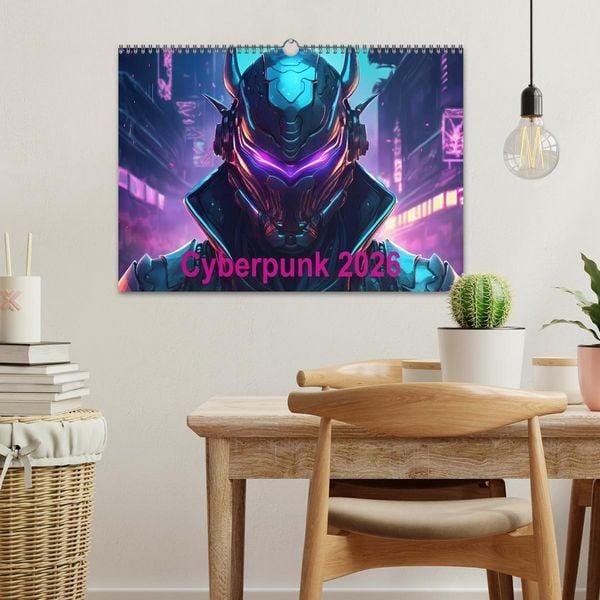 Produktbild: Cyberpunk (Wandkalender 2026 DIN A3 quer), CALVENDO Monatskalender