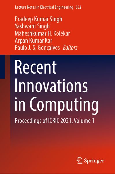 Produktbild: Recent Innovations in Computing