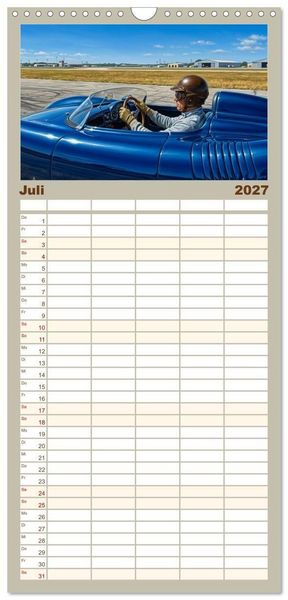Produktbild: Familienplaner 2027 - N&auml;chster Halt: Rennstrecke mit 5 Spalten (Wandkalender, 21 x 45 cm) CALVENDO