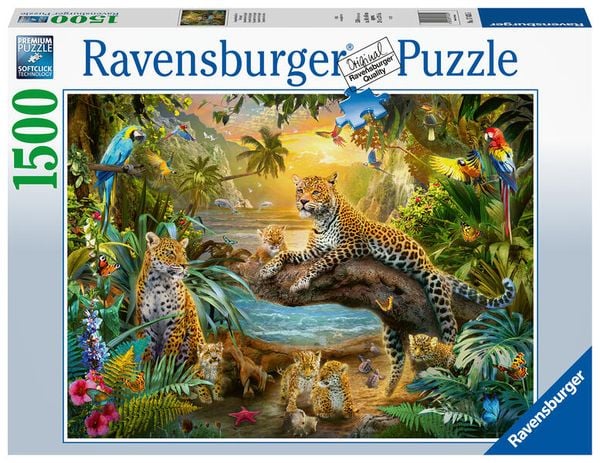 Ravensburger - Leopardenfamilie im Dschungel, 1500 Teile
