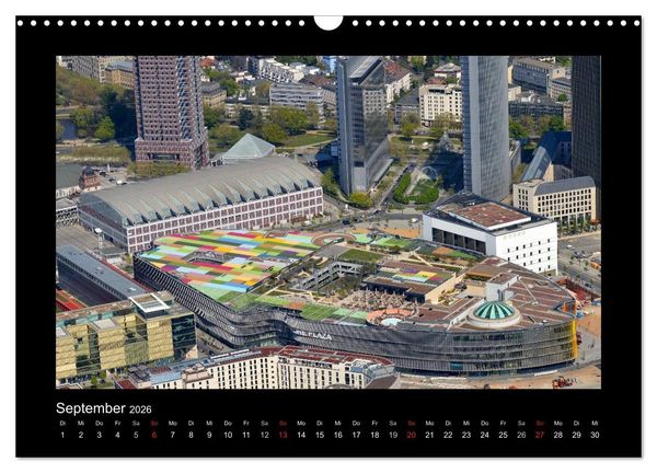 Produktbild: &uuml;ber den D&auml;chern von FRANKFURT (Wandkalender 2026 DIN A3 quer), CALVENDO Monatskalender