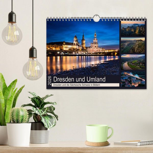 Produktbild: Dresden und Umland (Wandkalender 2026 DIN A4 quer), CALVENDO Monatskalender
