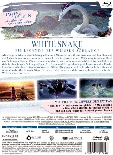 Produktbild: White Snake - Die Legende der wei&szlig;en Schlange - Mediabook