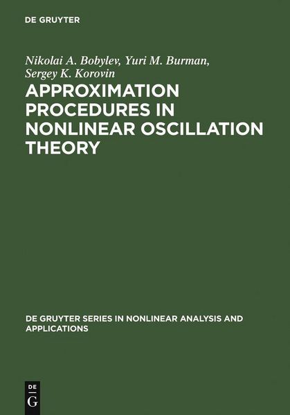 Produktbild: Approximation Procedures in Nonlinear Oscillation Theory